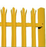 Garden 100x55mm Post Galvanised Palisade Fencing Rot Proof