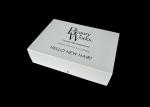 White Cardboard Folding Gift Boxes , Gift Box With Lid For Hair Extension