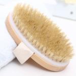 Spa Body Brush Soft Natural Bristle Shower Brushes Wooden Bath Shower Bristle
