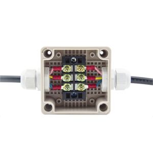 Pastic Electric Enclosure Project Junction Box 86*84*60mm with Gland Connectors