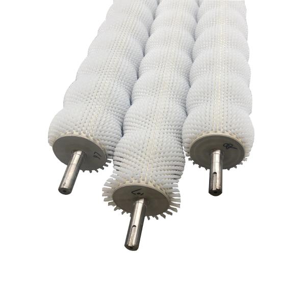 Custom 0.3mm-0.5mm Brush Silk Nylon Roller Brush With/Without Shaft For Potato
