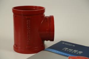 China Groove Positive Ductile Iron Reducing Tee DN76*60--DN426*325 factory