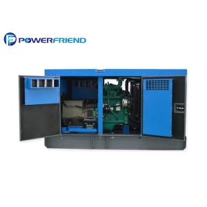 60KVA Soundproof Diesel Generator Set With Cummins Engine , Low Fue Consumption