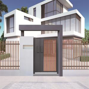 China Laser Cut Aluminium Driveway Gates Slatted Panel Customized factory
