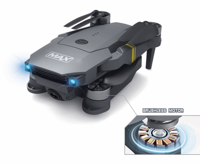 W15Hw Multiple Flight Modes Drone With Led Navigation Lights And 3XAA Controller Battery For One-Key 3D Roll And Outdoor