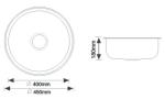 Basin/Single bowl sink/Round sink/stainless steel kitchen sink