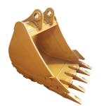 Black/Yellow Strength Excavator General Purpose Bucket For Heavy Workloads - 0