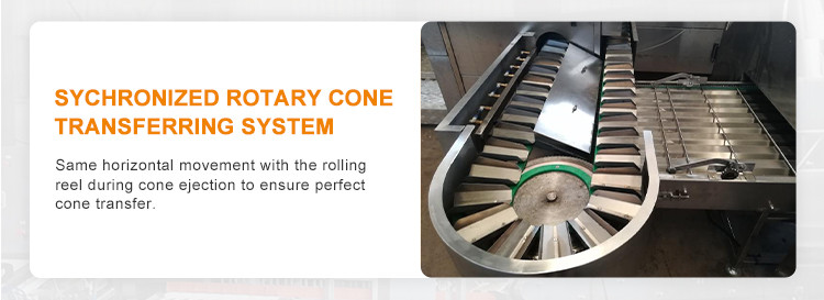 5kg / hour Rolled Sugar Cone Machine Automatic Ice Cream Cone Production Line