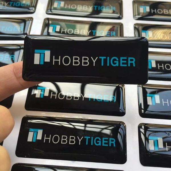 China Custom printed permanent self adhesive epoxy resin gel stickers factory