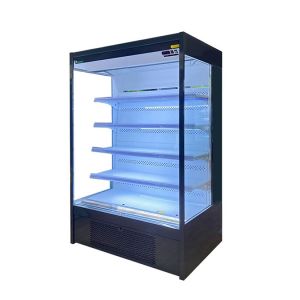 Grocery 4 Display Shelves Cold Drink Multideck Open Chiller With LED Lighting