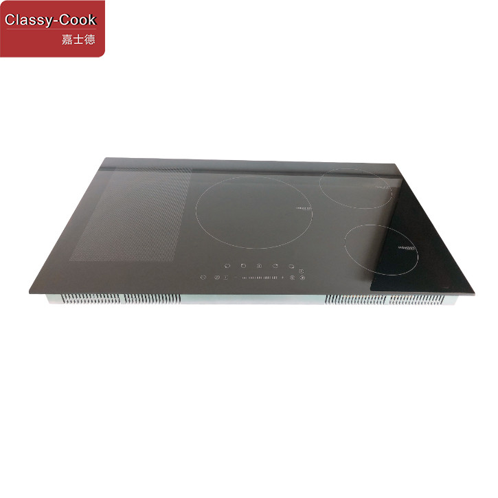 36 Inch Free Zone 5 Burners Electric Cooker With Induction Hob