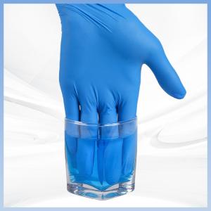 China CE FDA Blue Industrial Disposable Gloves Food Processing Nitrile Examination Gloves factory