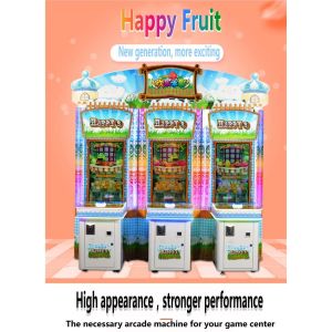 3 Players Redemption Arcade Machines Adjustable Difficulty Happy Fruits Coin