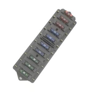 10 Slots Circuit Blade Fuse Blocks Fuse Box Holder PA66 6.3mm For Bus