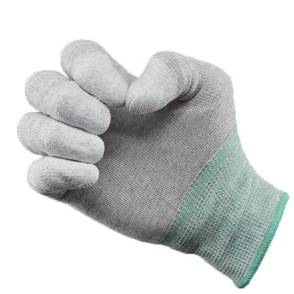 Chemical Resistant Cotton Glass Carrying Gloves Waterproof High Visibility Dust