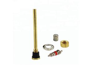 China Clamp In Tire Valve Brass Straight 115mm TR573 V3.21.7 Brass Core Material factory