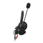 Stereo Surround Super Low Bass Music Black Wired Gaming Headsets With HD Mic