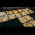 Modern LED Starlit Dance Floor / 3D Mirror LED Dance Floor For Wedding