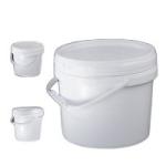 22.2cm White Five Gallon Buckets With Lid Corrosion Resistant