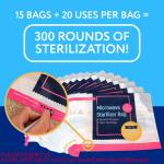MICROWAVE STERILIZER BAG Recyclable Travel Baby Bottle Cleaner Microwave