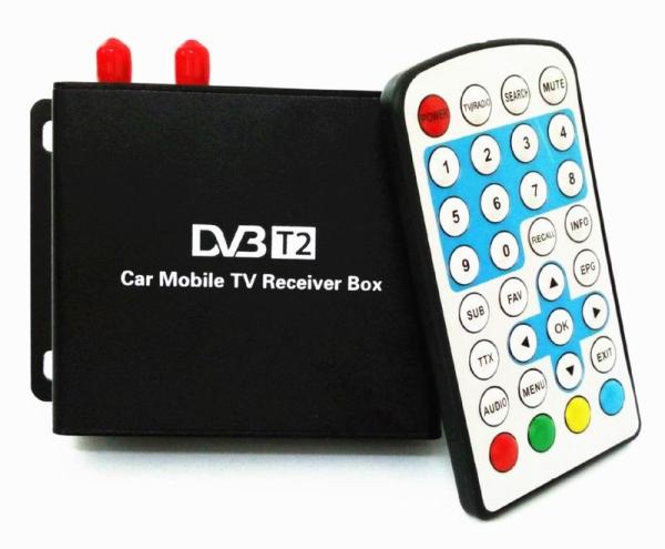 Ouchuangbo Car DVB-T2 TV Receiver Dual Tuner For Car DVD High Speed Mpeg4 Car