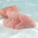 Pink Body Anti Aging Gua Sha Board Rose Gua Sha Natural Lifting Tool