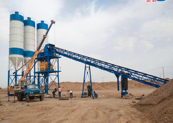 Aggregate Precast Concrete Plant Compact Concrete Plant 3800mm Discharging