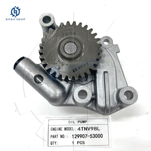 129907-53000 129907 Engine Oil Pump 4TNV98L Diesel Engine Parts For Yanmar