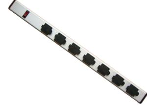 China Waterproof Rack Mountable Power Strip PDU For Cabinet 7 Way / 8 Way UL Approved factory