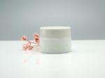 JG-AQ15, 15ml cylindric opaque white glass cosmetic jars for eye cream, face