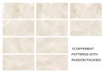 Commercial Area Marble Effect Ceramic Wall Tiles Beige Honed Finish For Hotel