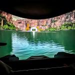 Indoor Rich Films Large Projection Curved Screen Dynamic 7d Railway Theater