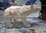 Polish Fiberglass Polar Bear Store Window Decorations For Winter Season