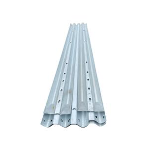 China Roadway Safety Galvanized W Beam Highway Guardrail with 4X4 Square Pipe Metal Fence Post factory