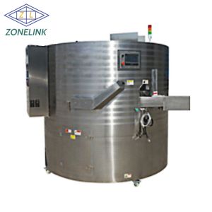 Round Bottle Unscrambler Machine With Rotary Feeding Turntable Table