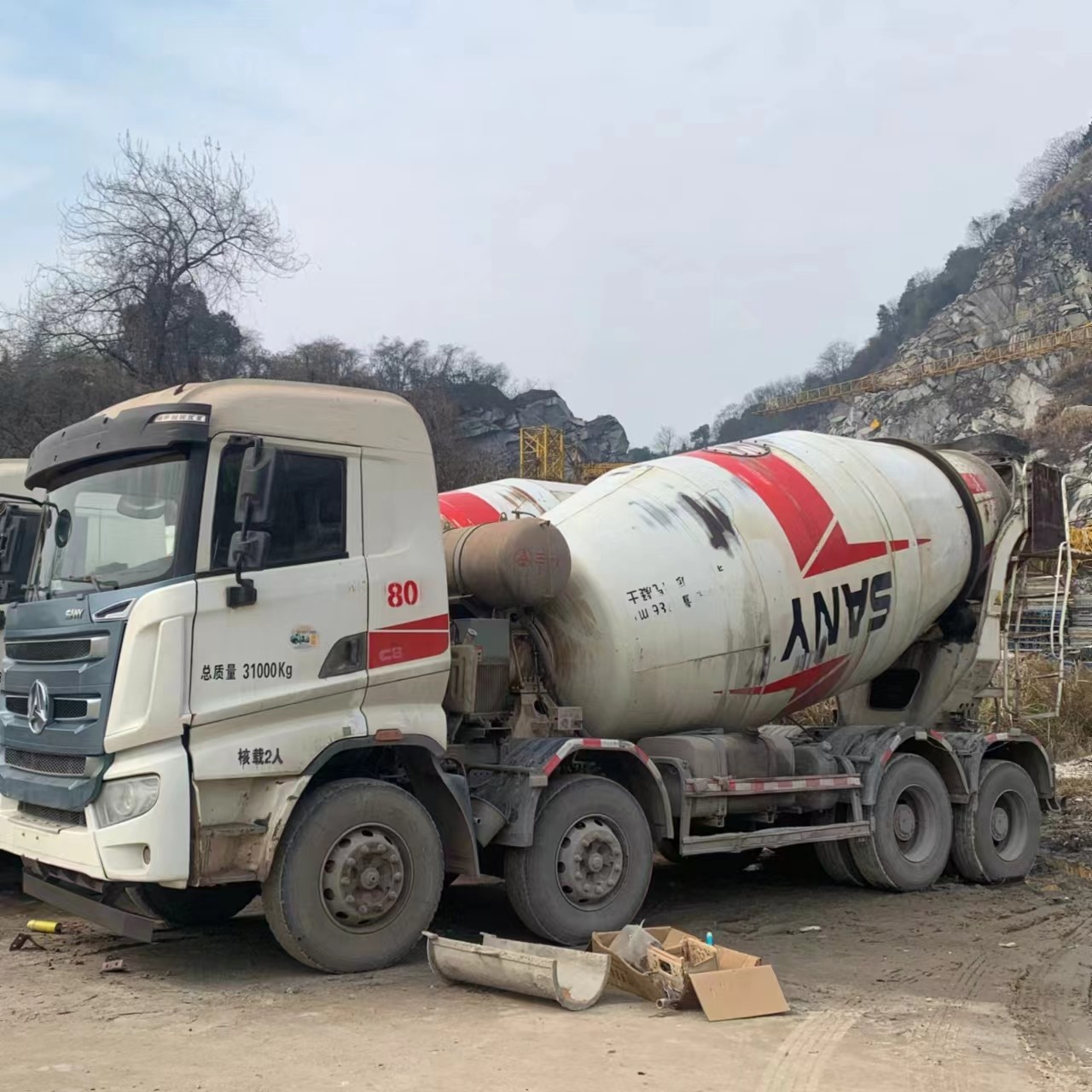 Used SANY 14 Cbm Concrete Mixer Truck Used Concrete Mixer