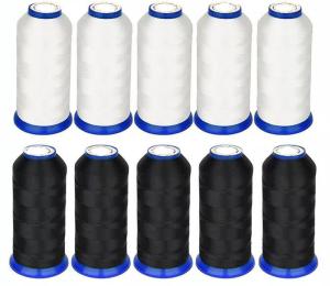 China 8.5G/D PA66 Bonded Dyed Nylon Yarn 500D/3 For Sewing Leather factory