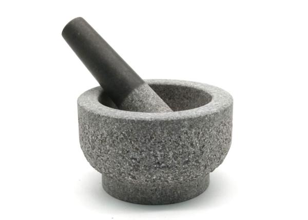 Heavy Duty Stone Mortar And Pestle Set For Guacamole Pesto Herb Granite Grinder