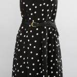Newest Design Women Polka Dot Chiffon Maxi Dress