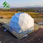 Glass Door Geodesic Dome Tent Luxury Hotel UV Resistant Resort House