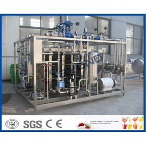 China Plc Touch Screen Milk Pasteurization Equipment With Plate Heat Exchanger on sale