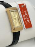 Modern Luxury Leather Strap Quartz Watch Accurate Timekeeping Mens Black Band
