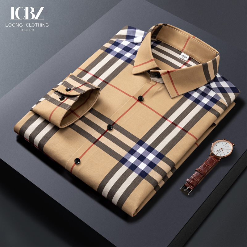 100% Cotton Men's Non Iron Dress Shirt with Full Sleeves and Luxury Material
