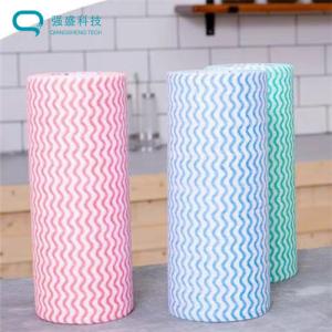 China Anti Bacterial Lint Free ISO9001 Wood Pulp Spunlace Lazy Rag factory