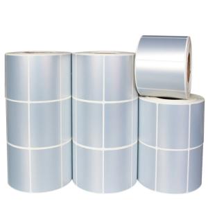 China Blank Matte Silver Shipping PET Label Stickers Printable With Self Adhesive factory