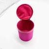 China OEM 24cm Leather Cosmetic Bags PU Double Zip Makeup Bag factory