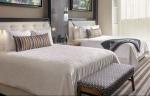Commercial Hotel Luxury Furniture , Apartment Hotel Bedroom Furniture Drak Color