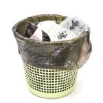 Flat Mouth Garbage Bag Household Portable Color Kitchen Disposable Handbag