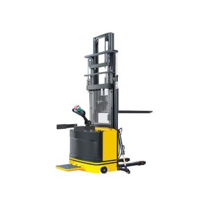 China Heavy Duty Walk Behind Pallet Stacker , Stand Type Ride On Pallet Stacker With Triplex Mast on sale China Heavy Duty Walk Behind Pallet Stacker , Stand Type Ride On Pallet Stacker With Triplex Mast on sale