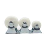 3 Inch White PP Wheel Furniture Cabinets Stable Caster